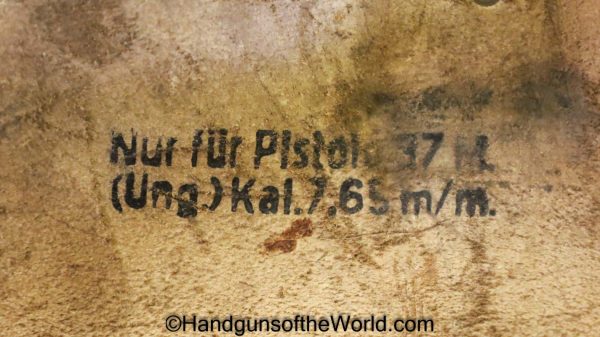 Femaru, P.Mod 37, Holster, Luftwaffe, Brown, leather, Theuermann, dropping, pattern, CDC42, eagle 7, E/7, cdc, 42, 1942, Original, Collectible, WWII, WW2