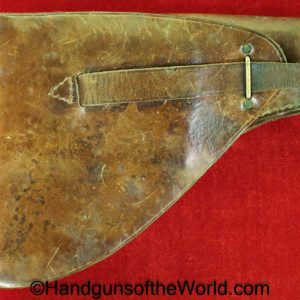 Frommer, Stop, Holster, Brown, leather, with dual spare magazine pouches, brass, Original, Collectible, WWI, WW1, Hungary, Hungarian, Handgun, Pistol