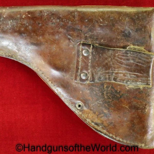 Frommer, Stop, Holster, Brown, leather, with dual spare magazine pouches, brass, Original, Collectible, WWI, WW1, Hungary, Hungarian, Handgun, Pistol