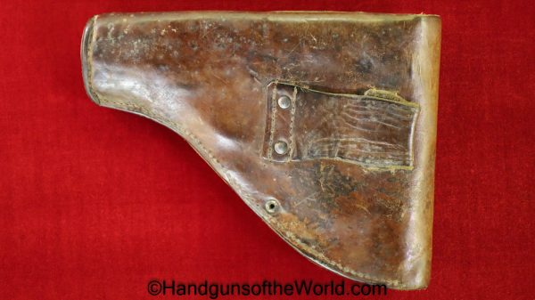 Frommer, Stop, Holster, Brown, leather, with dual spare magazine pouches, brass, Original, Collectible, WWI, WW1, Hungary, Hungarian, Handgun, Pistol