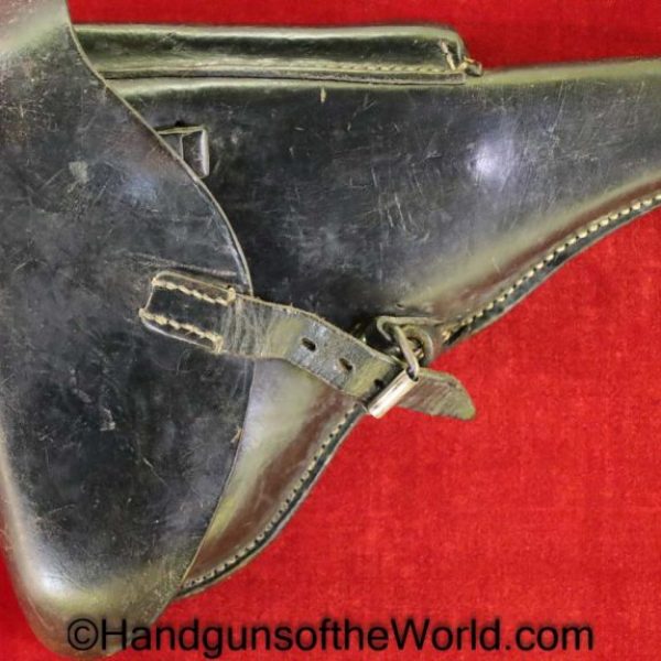 Luger, P.08, Holster, Dated, 1942, German, WWII, EQR, 42, P08, P 08, P-08, Original, Collectible, Germany, WW2, Handgun, Pistol, eqr42, eqr-42