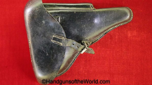 Luger, P.08, Holster, Dated, 1942, German, WWII, EQR, 42, P08, P 08, P-08, Original, Collectible, Germany, WW2, Handgun, Pistol, eqr42, eqr-42