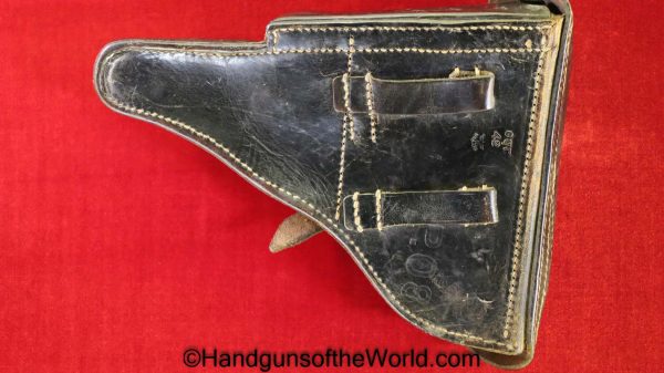 Luger, P.08, Holster, Dated, 1942, German, WWII, EQR, 42, P08, P 08, P-08, Original, Collectible, Germany, WW2, Handgun, Pistol, eqr42, eqr-42