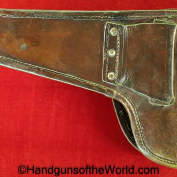 Steyr Hahn, 1911, Holster, 1912, Steyr, Hahn, Unmarked, formed, brown, leather, Original, Collectible, WWI, WW1, Austria, Austrian, Handgun, Pistol