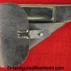 Walther, P-38, Holster, German, WWII, Dated, 1944, Black, leather, pebble grain, breakaway, Germany, WW2, BML44, bml, 44, Original, Collectible, P38, P.38