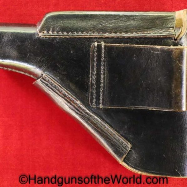 Walther, PP, Holster, SS, Pattern, Black, Leather, breakaway, DRGM, Akah, Original, Collectible, German, Germany, WWII, WW2, Handgun, Pistol, Break away