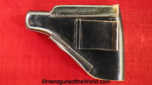 Walther, PP, Holster, SS, Pattern, Black, Leather, breakaway, DRGM, Akah, Original, Collectible, German, Germany, WWII, WW2, Handgun, Pistol, Break away