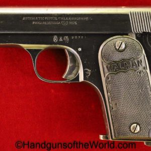 Walman, Pocket, 7.65mm, Akah, Retailer Marked, Spain, Spanish, German, Germany, Handgun, Pistol, C&R, Collectible, 32, .32, acp, auto, 7.65, Hand gun
