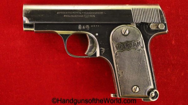 Walman, Pocket, 7.65mm, Akah, Retailer Marked, Spain, Spanish, German, Germany, Handgun, Pistol, C&R, Collectible, 32, .32, acp, auto, 7.65, Hand gun
