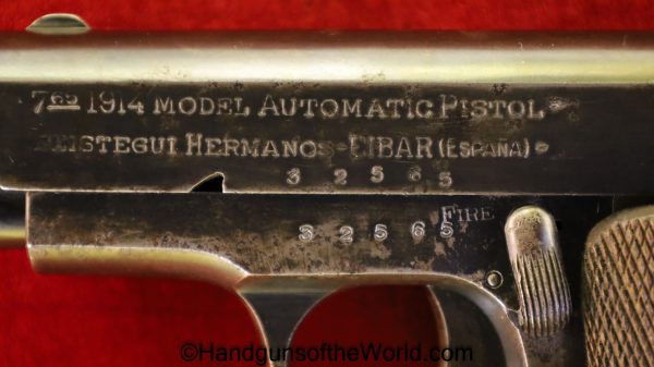 Bestegui Hermanos Model 1914, 7.65mm with Capture Paper & Diary - Image 11