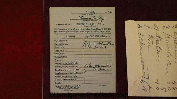 Bestegui Hermanos Model 1914, 7.65mm with Capture Paper & Diary - Image 30