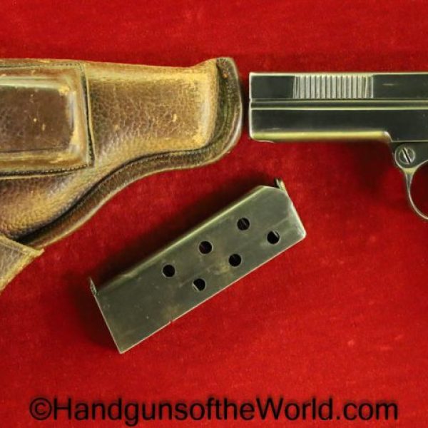 Dreyse, 1907, 7.65mm, Machine Gun, Unit Marked, Full Rig, German, Germany, Handgun, Pistol, C&R, Collectible, with Holster, MG, Unit, 32, .32, acp, auto