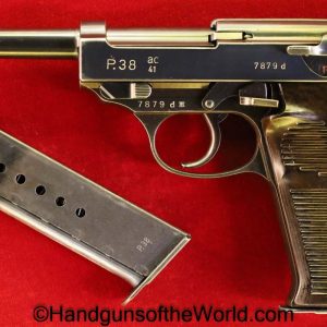 Walther, P-38, AC-41, 9mm, 2nd Variation, Experimental Open Sear, Open Sear, German, Germany, WWII, WW2, Handgun, Pistol, C&R, Collectible, ac, 41, P38