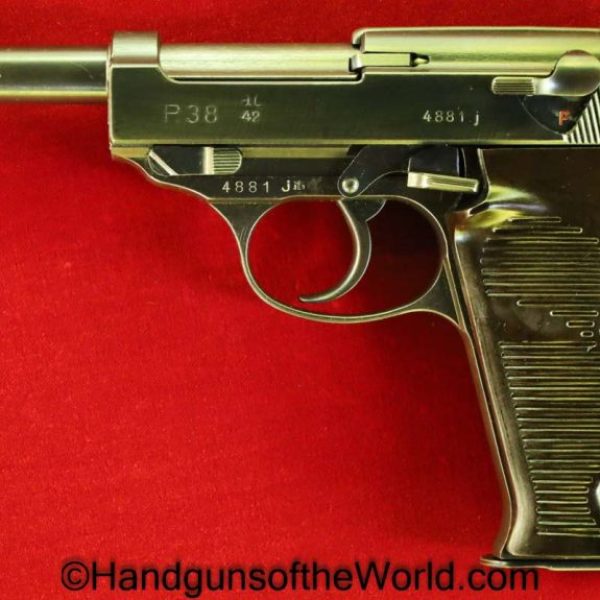 Walther, P-38, AC-42, 9mm, German, WWII, WW2, Germany, Handgun, Pistol, C&R, Collectibles, P38, 1942, ac, 42, P 38, P.38, ac42, Hand gun