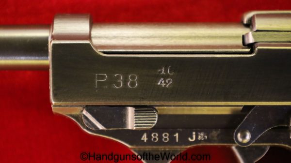 Walther, P-38, AC-42, 9mm, German, WWII, WW2, Germany, Handgun, Pistol, C&R, Collectibles, P38, 1942, ac, 42, P 38, P.38, ac42, Hand gun
