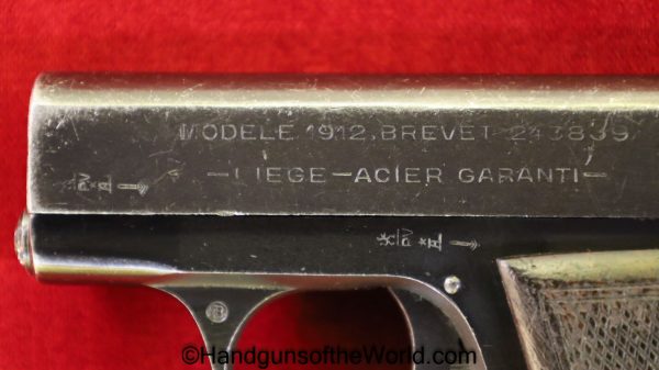 Clement, 1912, 6.35mm, British Proofed, British, Belgian, Belgium, Handgun, Pistol, C&R, Collectible, VP, Vest Pocket, 6.35, 25, .25, acp, auto, Model