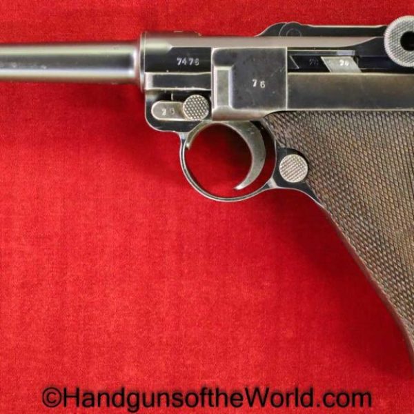 Luger, P.08, 9mm, Mauser, S/42, 1936, German, WWII, Germany, WW2, Handgun, Pistol, C&R, Collectible, P08, P 08, P-08, S42, Hand gun