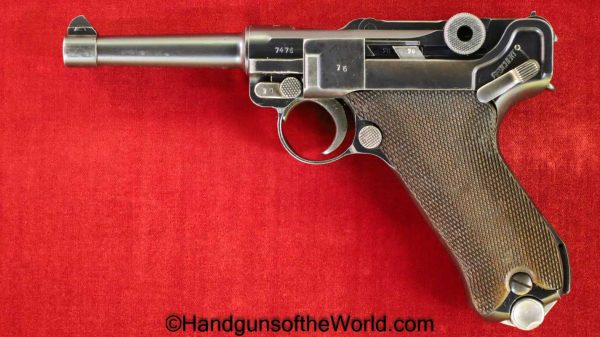 Luger, P.08, 9mm, Mauser, S/42, 1936, German, WWII, Germany, WW2, Handgun, Pistol, C&R, Collectible, P08, P 08, P-08, S42, Hand gun