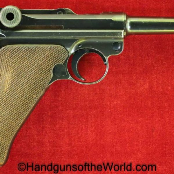 Luger, P.08, Mauser Banner, 1939, 9mm, Police, Eagle L, Matching Magazine, Matching Mag, German, Germany, WWII, WW2, Handgun, Pistol, C&R, Collectible, E/L