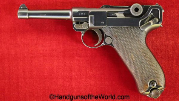 Luger, P.08, DWM, 1913, 9mm, German, WWI, WW1, Germany, Handgun, Pistol, C&R, Collectible, P08, P 08, P-08, Hand gun, No Hold Open, No Stock Lug