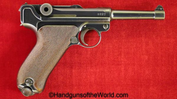 Luger, P.08, DWM, 1913, 9mm, German, WWI, WW1, Germany, Handgun, Pistol, C&R, Collectible, P08, P 08, P-08, Hand gun, No Hold Open, No Stock Lug