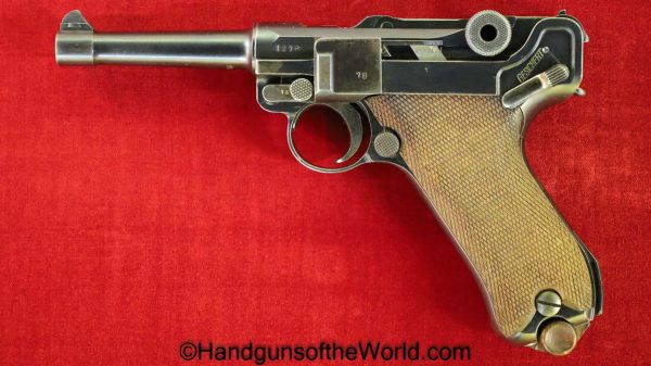 Luger, P.08, DWM, 1917, 9mm, WWI, German, Germany, WW1, Handgun, Pistol, C&R, Collectible, P08, P 08, P-08, Hand gun, Vintage, Old, Real
