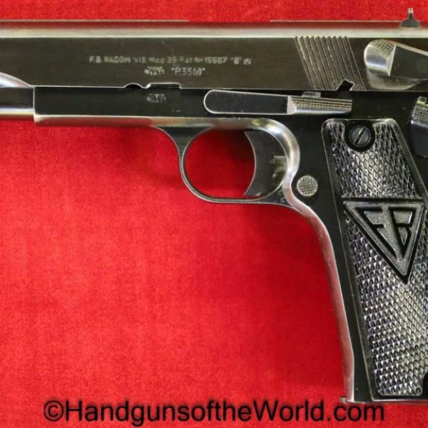 Radom, VIS, P-35, 9mm, Type I, Early, German, Germany, WWII, WW2, P35, P 35, P.35, Handgun, Pistol, C&R, Collectible, Type 1, Type, I, 1, Stock Slot, Slotted