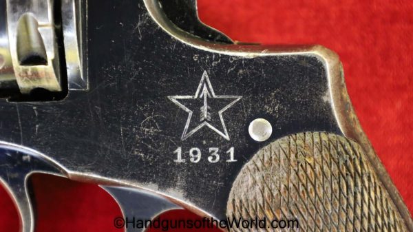 Russian, 1895, Nagant, Revolver, 7.62mm, Dated, 1931, with Capture Paper, Russia, Soviet, Soviet Union, WWII, WW2, Capture Paper, Handgun, C&R, Collectible