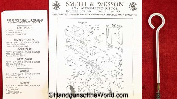 S&W Model 39-2, 9mm, Factory Nickel in Box - Image 17