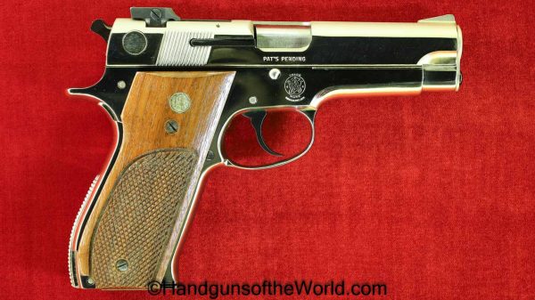 S&W, Model 39-2, 9mm, Factory Nickel, in Box, Boxed, with Box, Model, 39, -2, 39-2, Nickel, Handgun, Pistol, Collectible, Smith and Wesson, Americana, USA