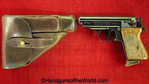 Walther, PPk, 7.65mm, Pre-War, with Holster, 1933, Handgun, Pistol, C&R, Collectible, German, Germany, Pre War, 7.65, 32, .32, acp, auto, Holster