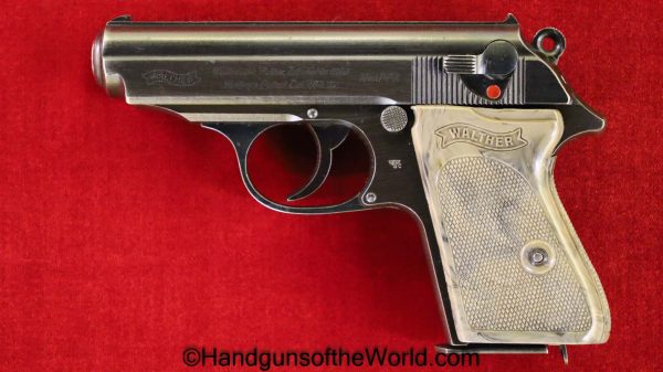 Walther, PPk, 7.65mm, Police, Eagle C, Gray Grips, Grey Grip, Gray, Grey, Grip, German, Germany, Handgun, Pistol, C&R, Collectible, E/C, WWII, WW2, 32, .32