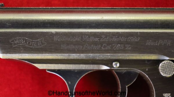 Walther, PPk, 7.65mm, Police, Eagle C, Gray Grips, Grey Grip, Gray, Grey, Grip, German, Germany, Handgun, Pistol, C&R, Collectible, E/C, WWII, WW2, 32, .32