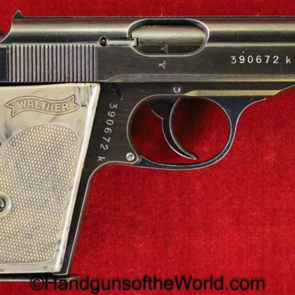 Walther, PPk, 7.65mm, Police, Eagle C, Gray Grips, Grey Grip, Gray, Grey, Grip, German, Germany, Handgun, Pistol, C&R, Collectible, E/C, WWII, WW2, 32, .32
