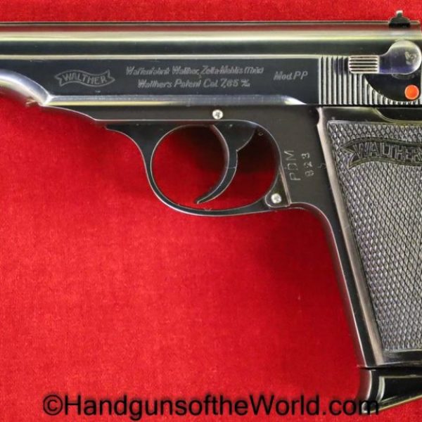 Walther, PP, 7.65mm, PDM, Munich Police, Police, Bottom Magazine Release, BMR, Handgun, Pistol, C&R, Collectible, German, Germany, 7.65, 32, .32, acp, auto