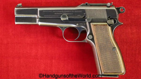 FN, Browning, High Power, 9mm, German, WWII, Tangent Sight, WW2, Germany, Handgun, Pistol, C&R, Collectible, BHP, Hi Power, Hi-Power, Belgian, WaA140
