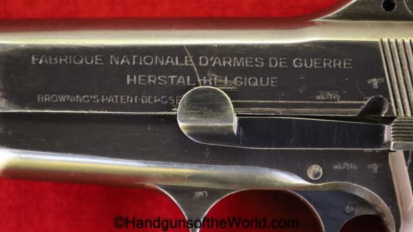 FN, Browning, High Power, 9mm, German, WWII, Tangent Sight, WW2, Germany, Handgun, Pistol, C&R, Collectible, BHP, Hi Power, Hi-Power, Belgian, WaA140