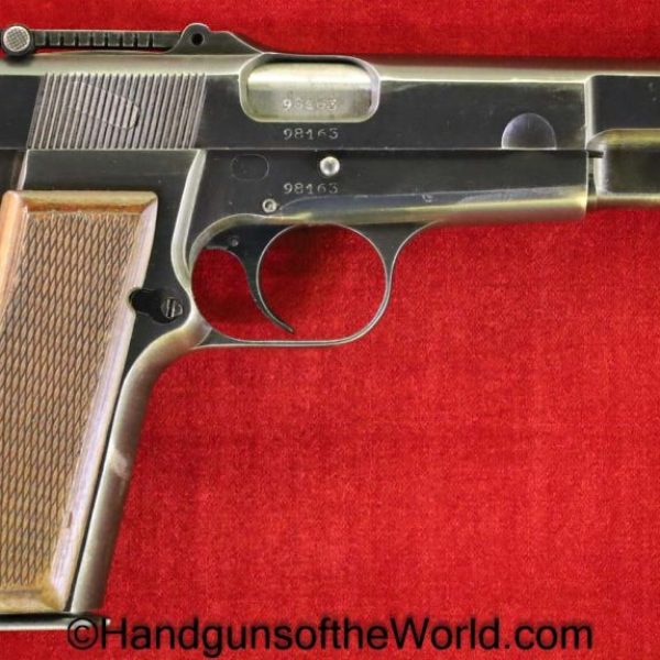 FN, Browning, High Power, 9mm, German, WWII, Tangent Sight, WW2, Germany, Handgun, Pistol, C&R, Collectible, BHP, Hi Power, Hi-Power, Belgian, WaA140