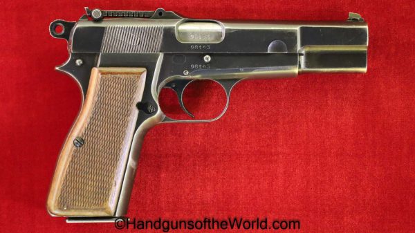 FN, Browning, High Power, 9mm, German, WWII, Tangent Sight, WW2, Germany, Handgun, Pistol, C&R, Collectible, BHP, Hi Power, Hi-Power, Belgian, WaA140