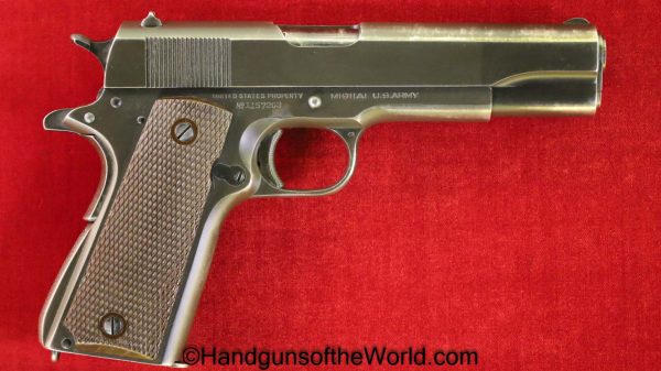 Colt, 1911A1, .45acp, US, Army, 1944, Handgun, Pistol, C&R, Collectible, 1911, 45, .45, acp, auto, Americana, WWII, WW2, American, USA, Hand gun