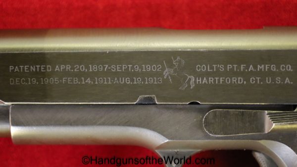Colt, 1911A1, .45acp, US, Army, 1945, Handgun, Pistol, C&R, Collectible, WWII, WW2, 1911, 45, .45, acp, auto, Government, Americana, American, USA