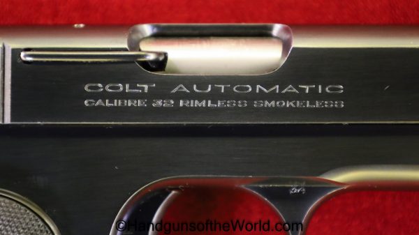 Colt, 1903, Hammerless, .32, 1924, with Box, Boxed, Handgun, Pistol, C&R, Collectible, 32, 7.65, 7.65mm, Pocket, Americana, America, USA, US, American