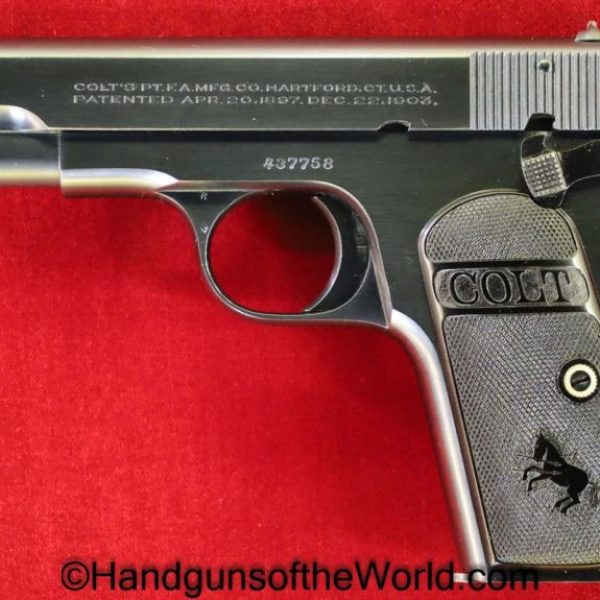 Colt, 1903, Hammerless, .32, 1924, with Box, Boxed, Handgun, Pistol, C&R, Collectible, 32, 7.65, 7.65mm, Pocket, Americana, America, USA, US, American