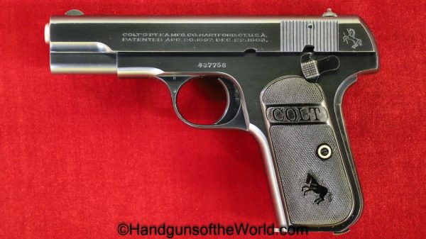 Colt, 1903, Hammerless, .32, 1924, with Box, Boxed, Handgun, Pistol, C&R, Collectible, 32, 7.65, 7.65mm, Pocket, Americana, America, USA, US, American