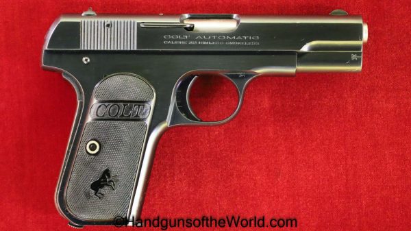 Colt, 1903, Hammerless, .32, 1924, with Box, Boxed, Handgun, Pistol, C&R, Collectible, 32, 7.65, 7.65mm, Pocket, Americana, America, USA, US, American