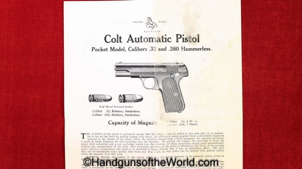 Colt 1903 Hammerless, .32 caliber, Built in 1924 with Box - Image 28