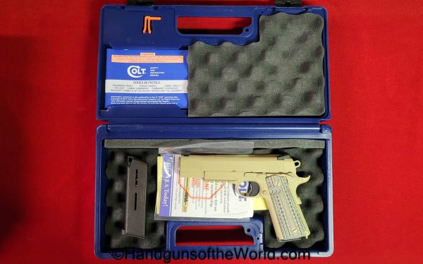 Colt, Government Model, .45acp, USMC-NRA Edition, K-Bar Knife, Package, 1911, 1911A1, 45, .45, acp, auto, Handgun, Pistol, Modern, Collectible