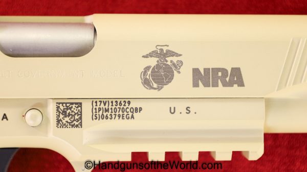 Colt, Government Model, .45acp, USMC-NRA Edition, K-Bar Knife, Package, 1911, 1911A1, 45, .45, acp, auto, Handgun, Pistol, Modern, Collectible