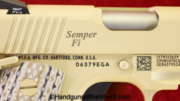 Colt Government Model, .45acp, USMC-NRA Edition with K-Bar Knife Package - Image 15