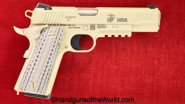 Colt, Government Model, .45acp, USMC-NRA Edition, K-Bar Knife, Package, 1911, 1911A1, 45, .45, acp, auto, Handgun, Pistol, Modern, Collectible